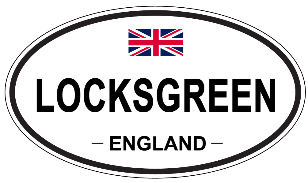 LOCKSGREEN, ENGLAND - Oval Sticker