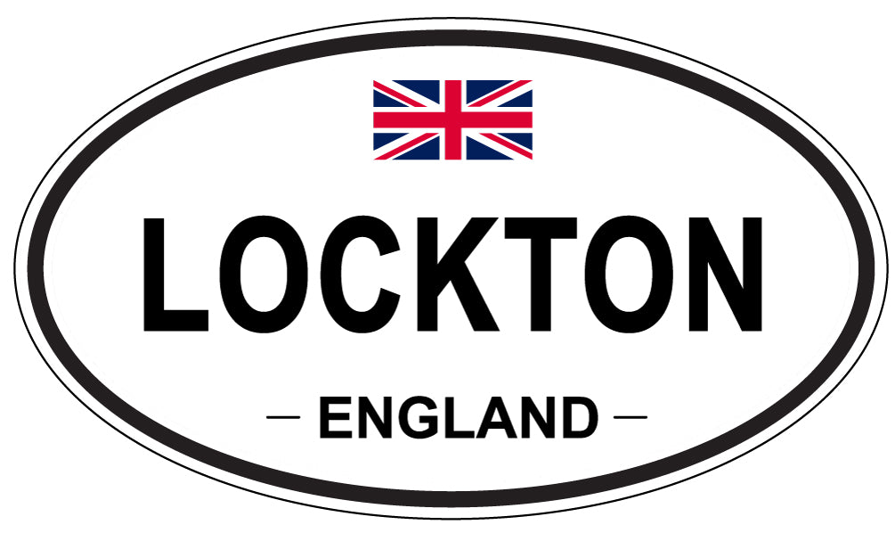 LOCKTON, ENGLAND - Oval Sticker