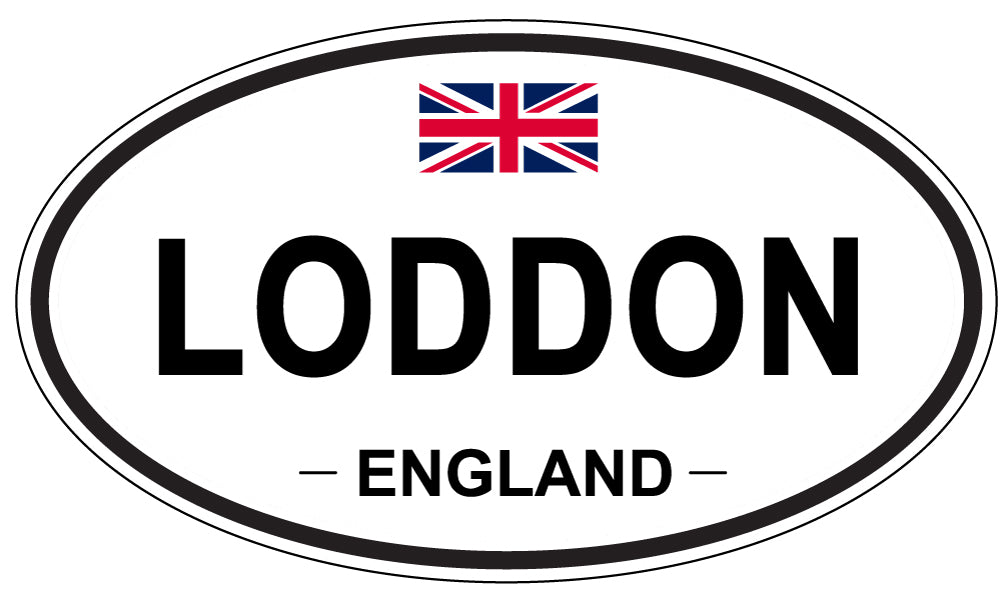 LODDON, ENGLAND - Oval Sticker