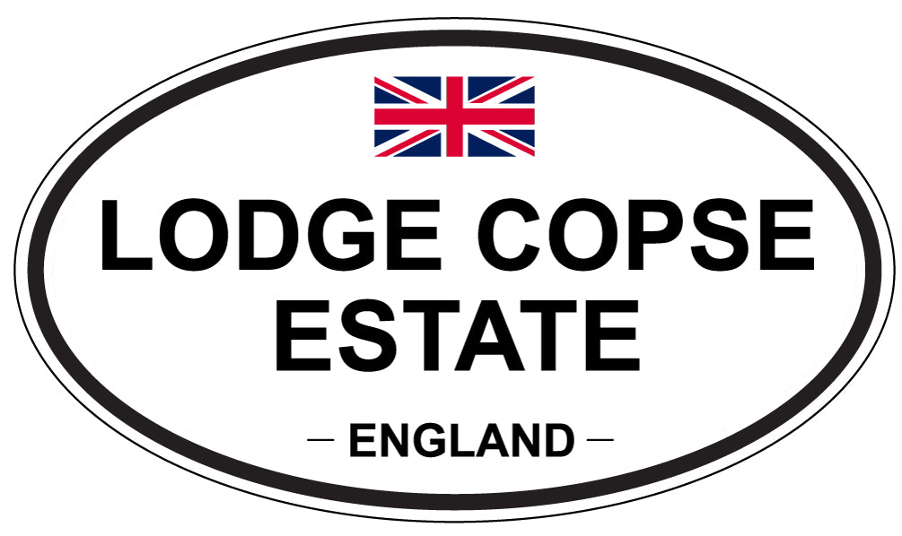LODGE COPSE ESTATE, England - Oval Magnet