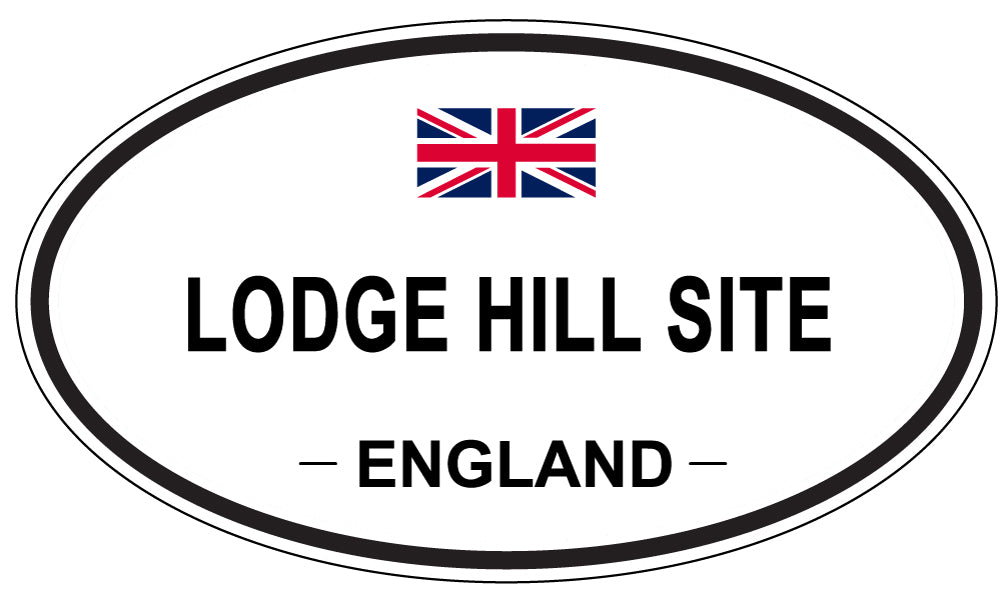 LODGE HILL SITE, England - Oval Magnet