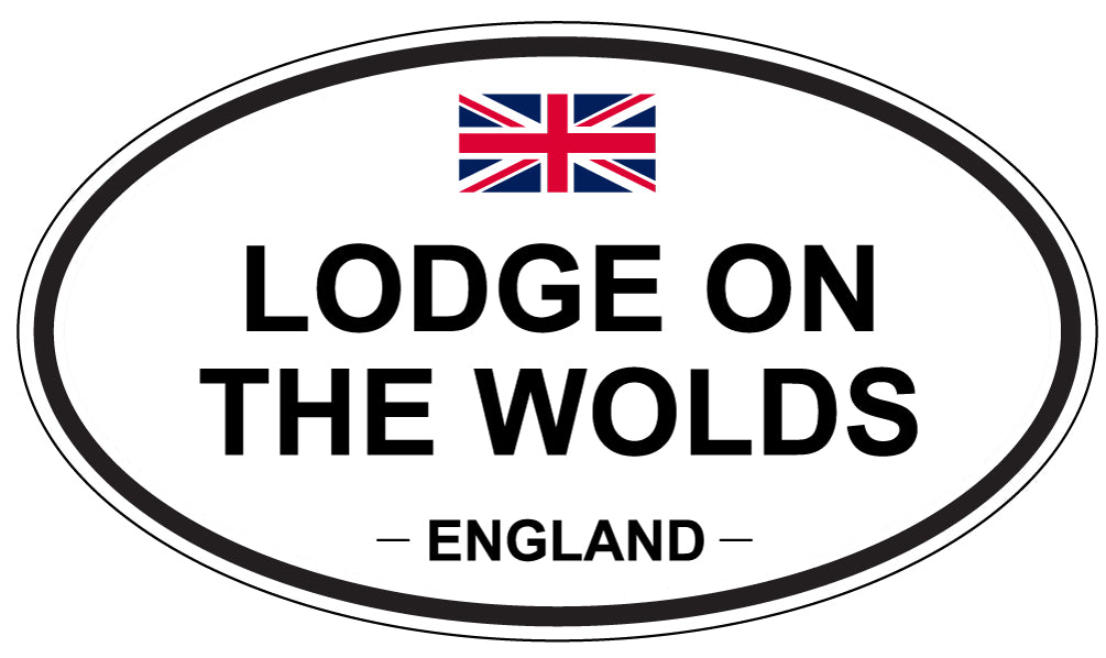 LODGE ON THE WOLDS, ENGLAND - Oval Sticker