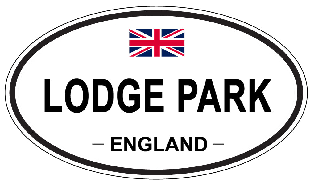 LODGE PARK, ENGLAND - Oval Sticker