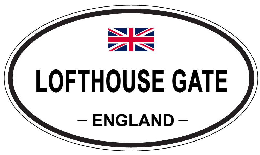 LOFTHOUSE GATE, England - Oval Magnet