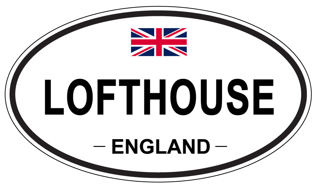 LOFTHOUSE, ENGLAND - Oval Sticker