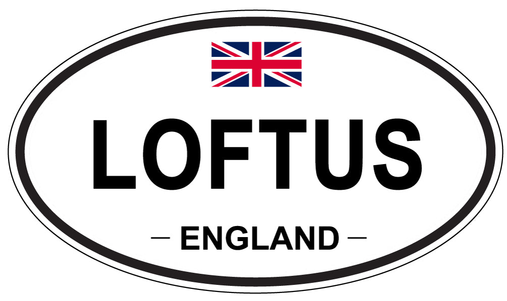 LOFTUS, England - Oval Magnet