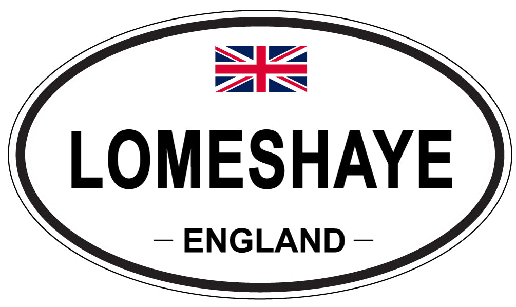 LOMESHAYE, ENGLAND - Oval Sticker