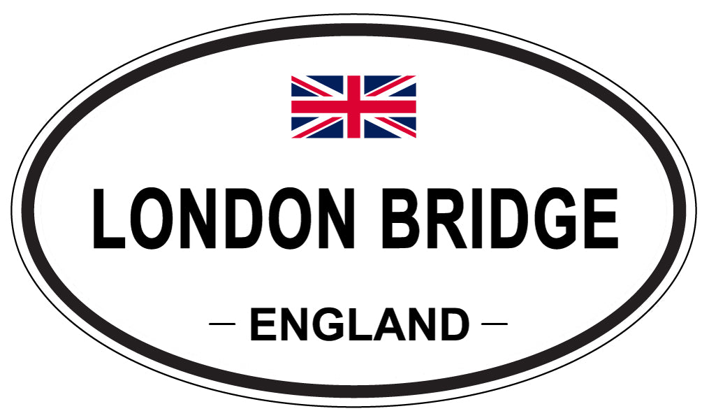 LONDON BRIDGE, England - Oval Magnet
