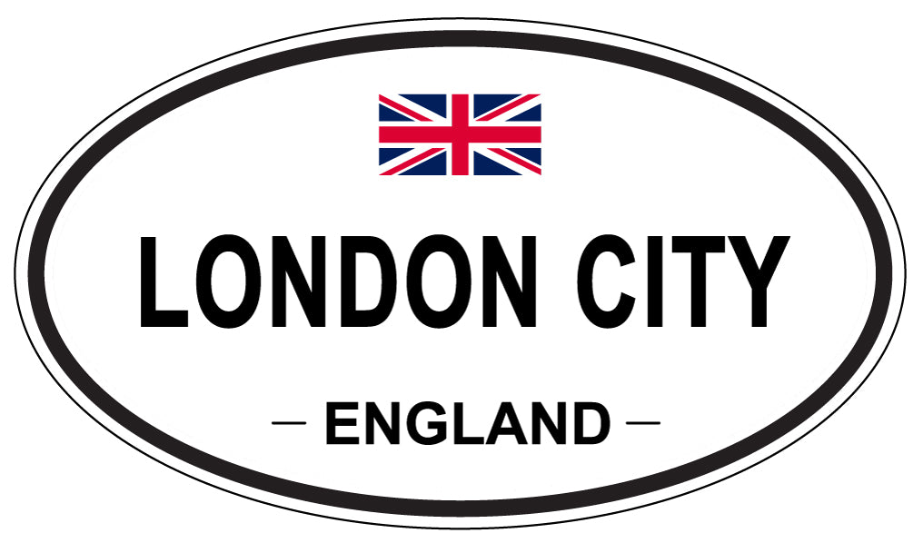 LONDON CITY, England - Oval Magnet