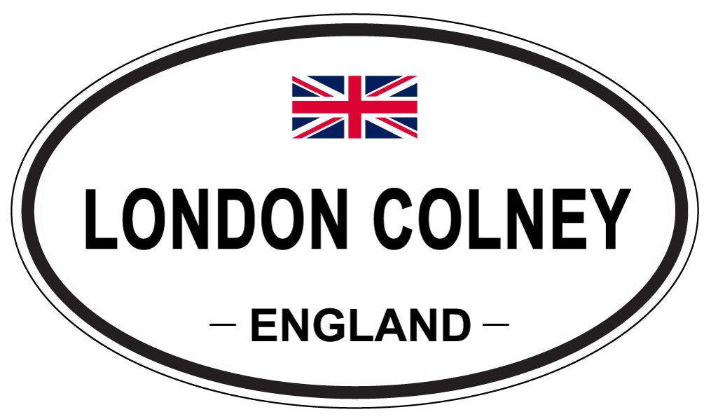 LONDON COLNEY, ENGLAND - Oval Sticker