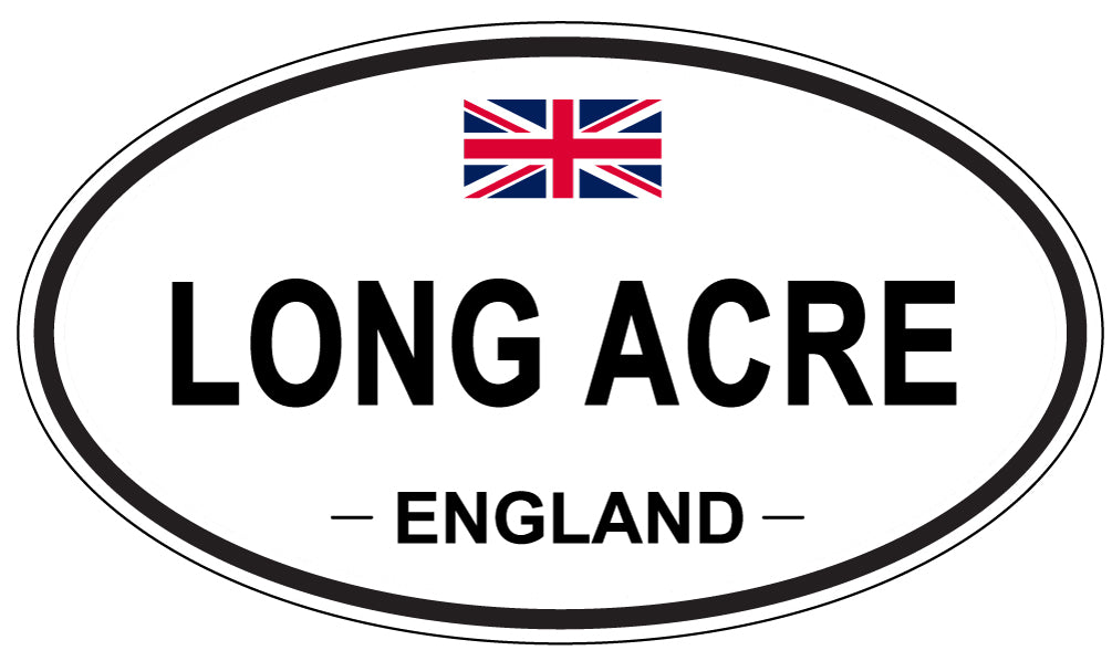 LONG ACRE, ENGLAND - Oval Sticker
