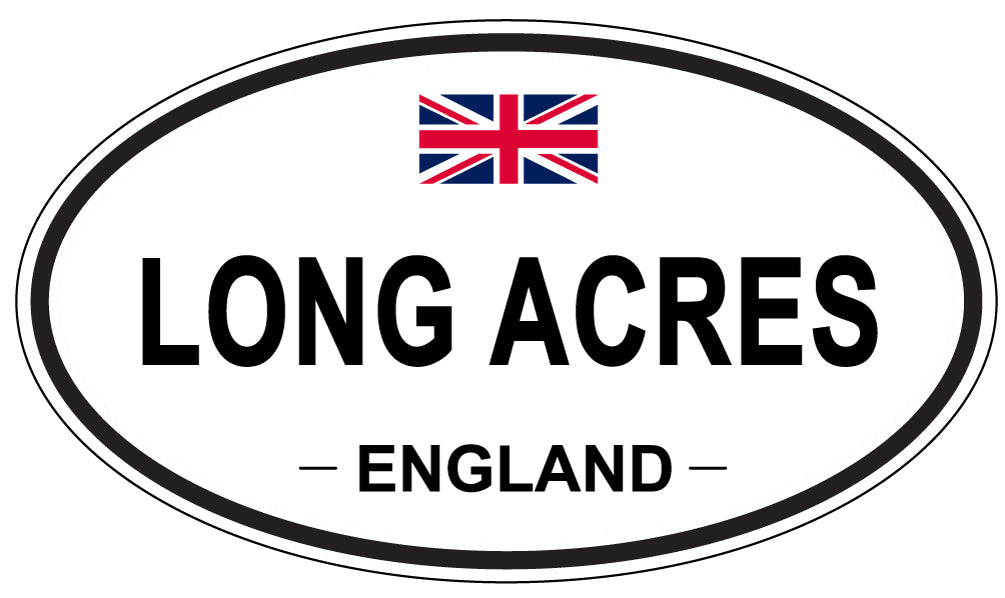 LONG ACRES, England - Oval Magnet