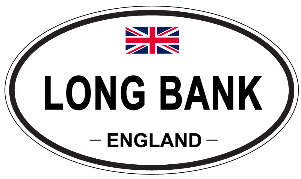 LONG BANK, England - Oval Magnet
