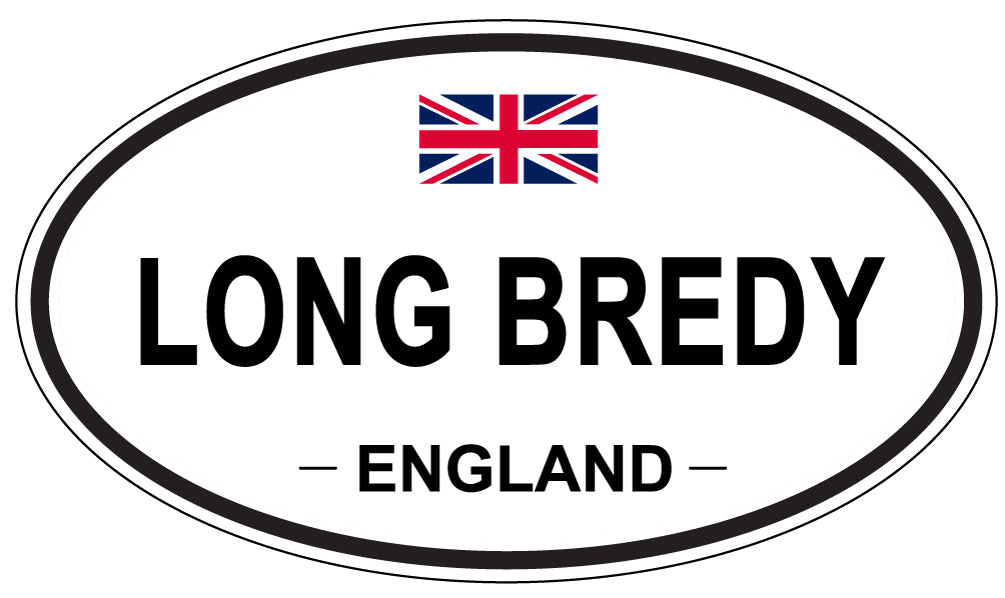 LONG BREDY, ENGLAND - Oval Sticker