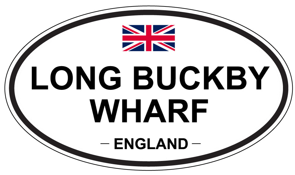 LONG BUCKBY WHARF, England - Oval Magnet