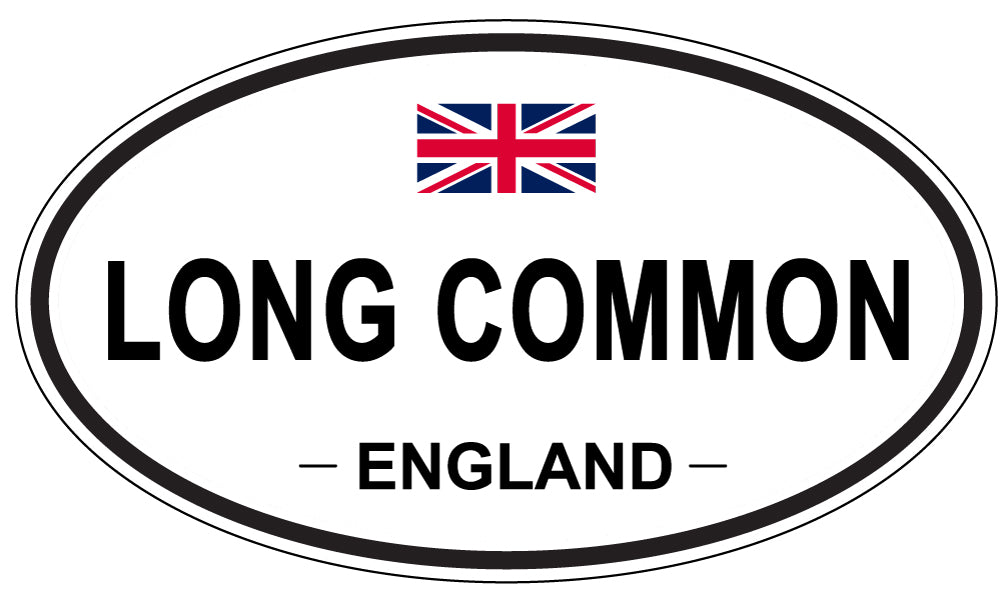 LONG COMMON, ENGLAND - Oval Sticker