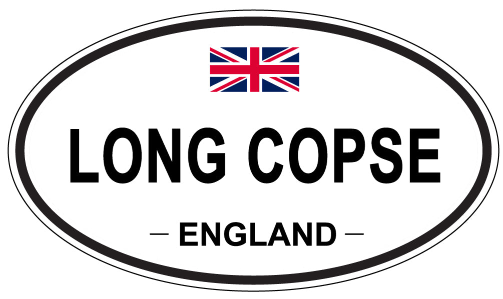 LONG COPSE, ENGLAND - Oval Sticker