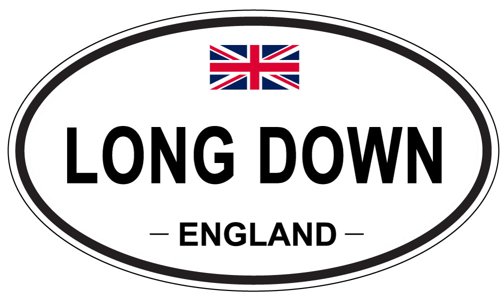 LONG DOWN, England - Oval Magnet
