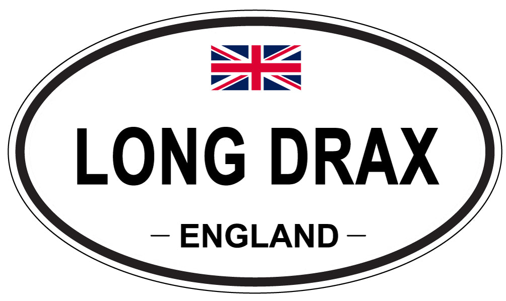 LONG DRAX, ENGLAND - Oval Sticker