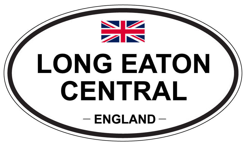 LONG EATON CENTRAL, England - Oval Magnet