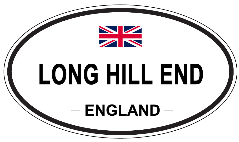 LONG HILL END, ENGLAND - Oval Sticker