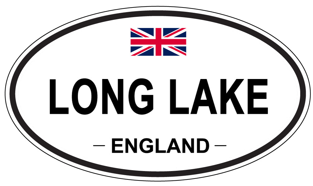LONG LAKE, England - Oval Magnet