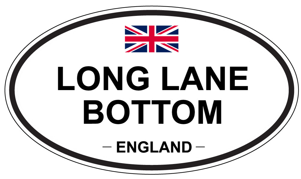 LONG LANE BOTTOM, ENGLAND - Oval Sticker