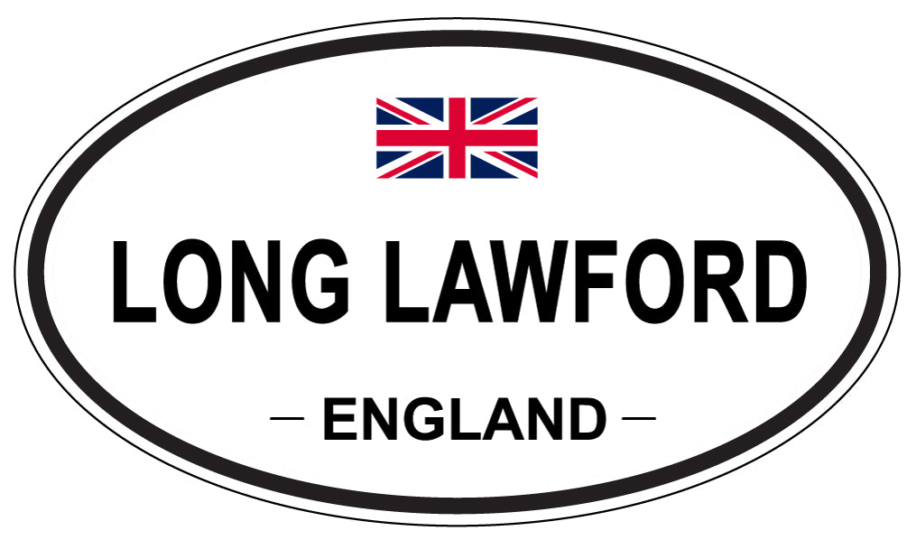 LONG LAWFORD, ENGLAND - Oval Sticker