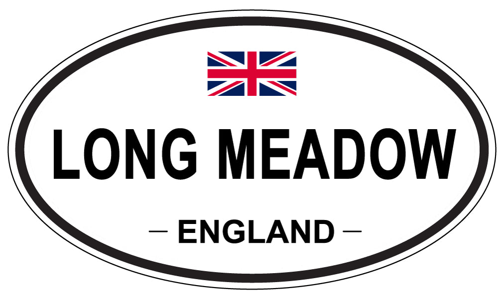 LONG MEADOW, England - Oval Magnet