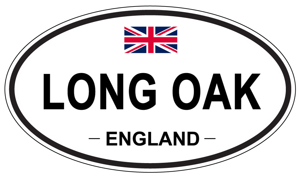 LONG OAK, England - Oval Magnet