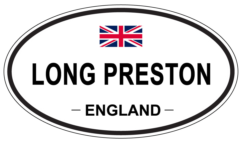 LONG PRESTON, ENGLAND - Oval Sticker