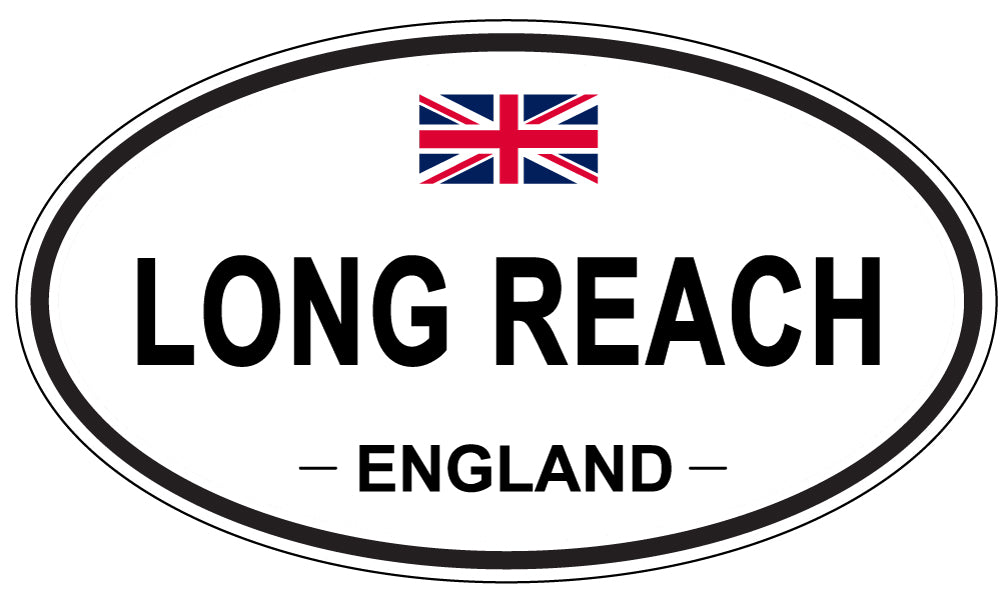 LONG REACH, ENGLAND - Oval Sticker