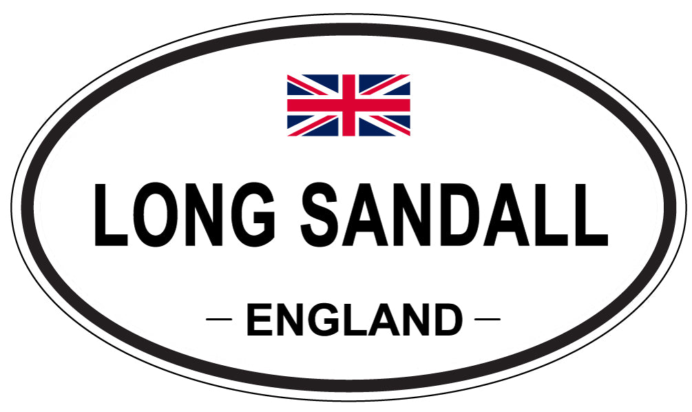 LONG SANDALL, ENGLAND - Oval Sticker
