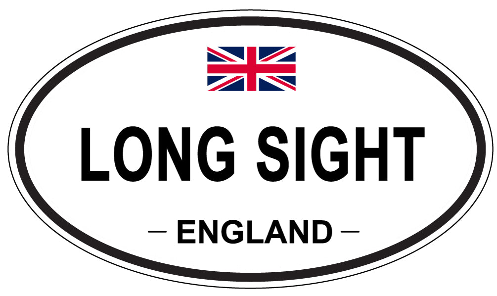LONG SIGHT, ENGLAND - Oval Sticker