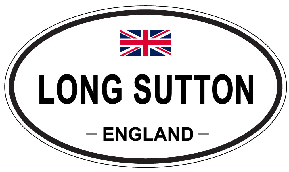 LONG SUTTON, ENGLAND - Oval Sticker