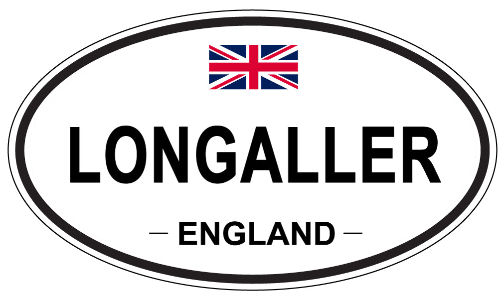 LONGALLER, England - Oval Magnet
