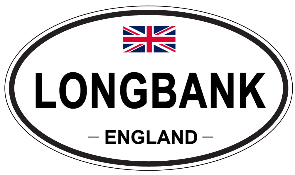 LONGBANK, ENGLAND - Oval Sticker