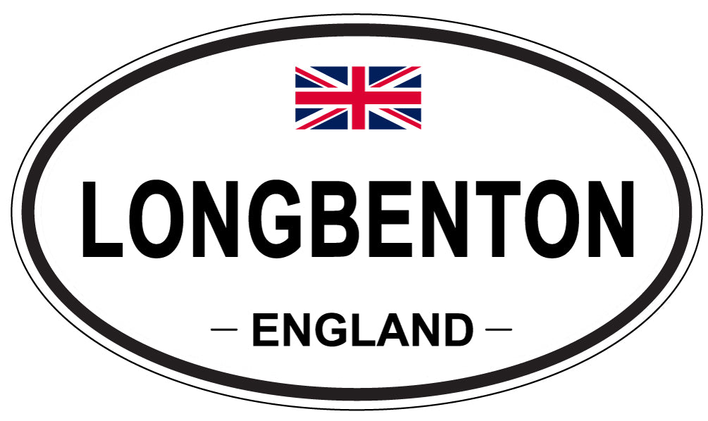 LONGBENTON, England - Oval Magnet