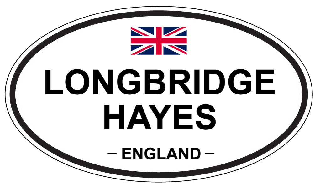 LONGBRIDGE HAYES, ENGLAND - Oval Sticker