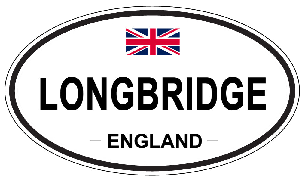 LONGBRIDGE, ENGLAND - Oval Sticker