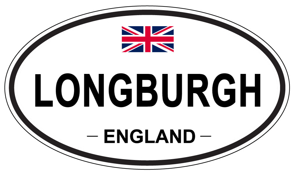 LONGBURGH, ENGLAND - Oval Sticker