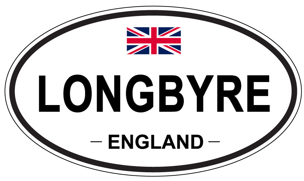 LONGBYRE, England - Oval Magnet