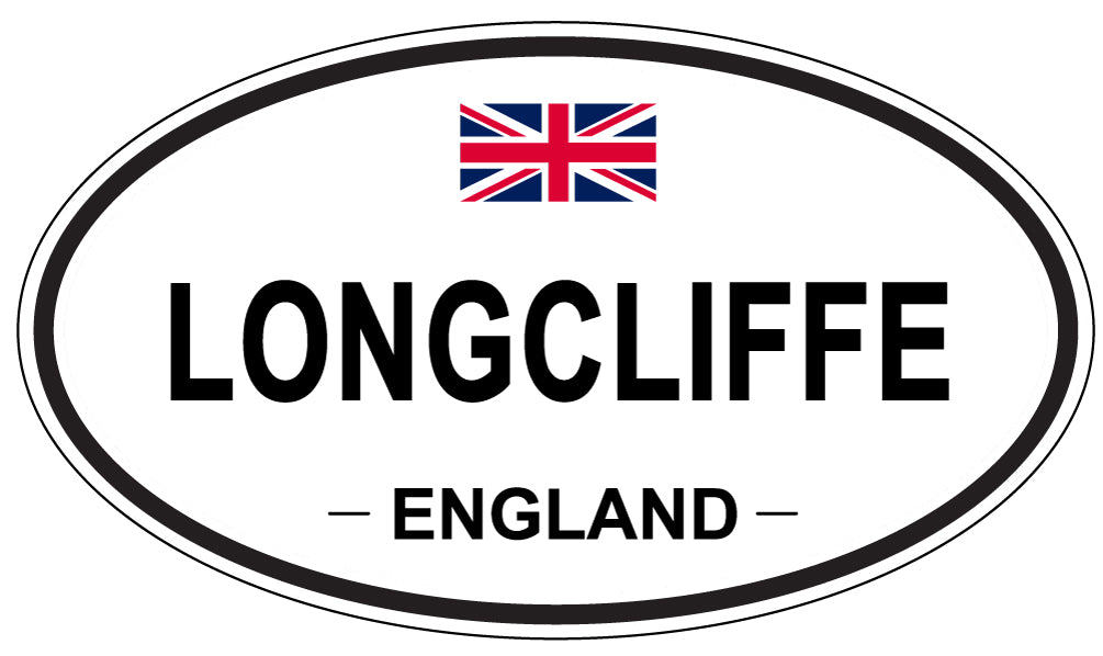 LONGCLIFFE, ENGLAND - Oval Sticker