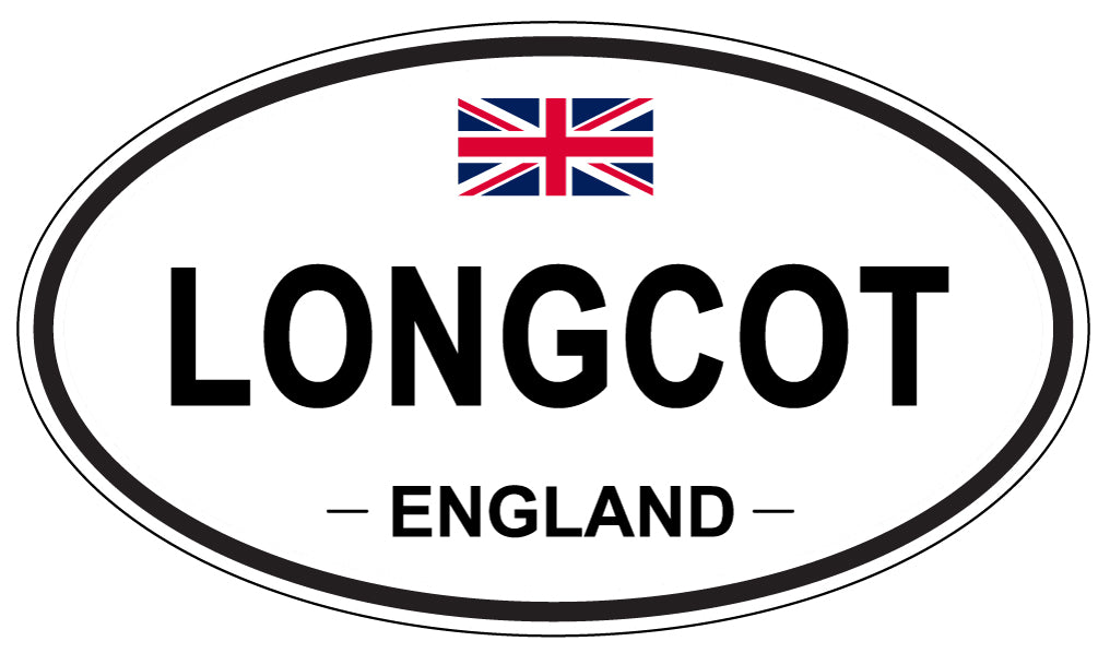 LONGCOT, ENGLAND - Oval Sticker