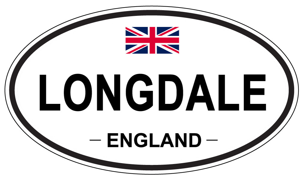 LONGDALE, ENGLAND - Oval Sticker