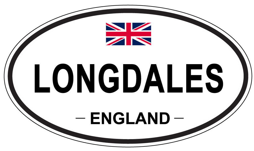 LONGDALES, ENGLAND - Oval Sticker