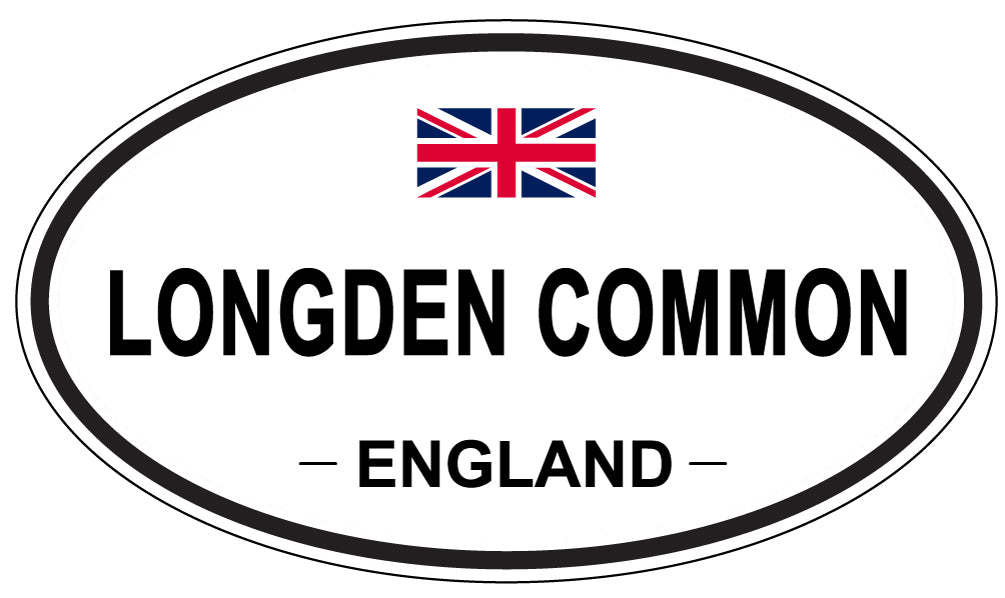 LONGDEN COMMON, ENGLAND - Oval Sticker