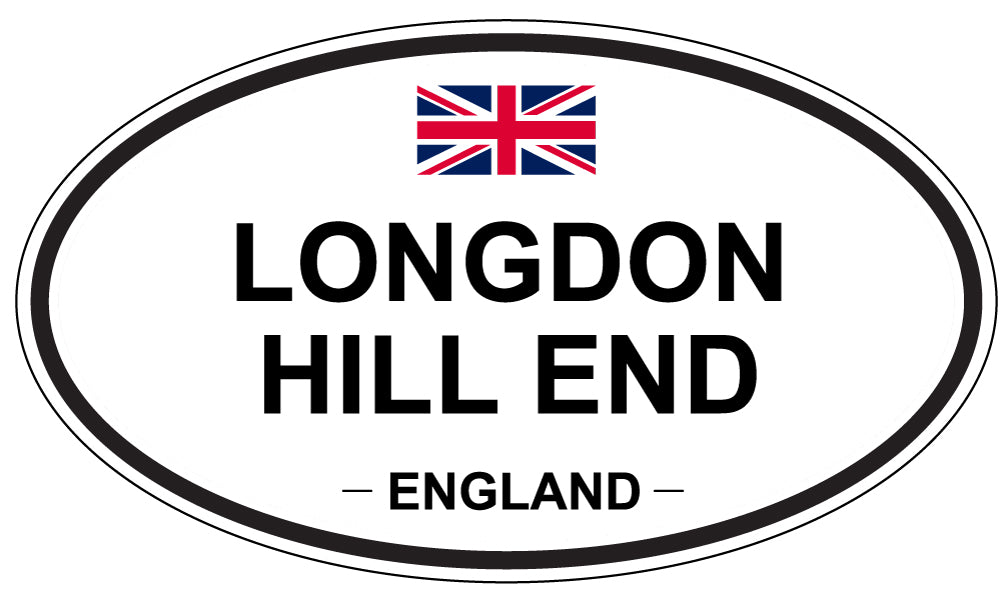 LONGDON HILL END, ENGLAND - Oval Sticker