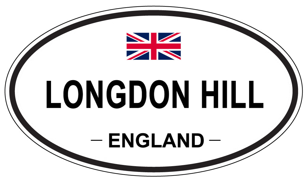 LONGDON HILL, ENGLAND - Oval Sticker