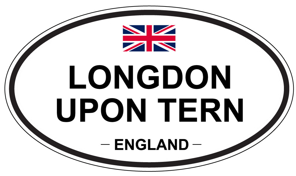 LONGDON UPON TERN, England - Oval Magnet